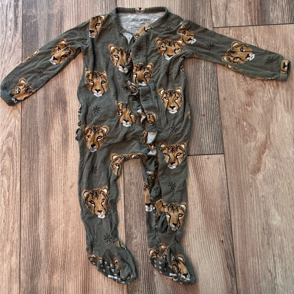 Posh Peanut Baby Girl 3-6 Months Bamboo Footie